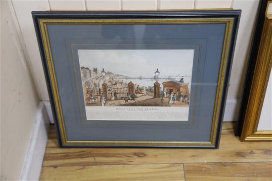 A collection of ten assorted Brighton prints: Royal Chain Pier, Brighton; Brighton New Church; Brighton Town Hall and Market, The Royal